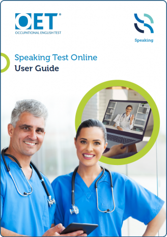 Picture of the OET Speaking Test Online User Guide
